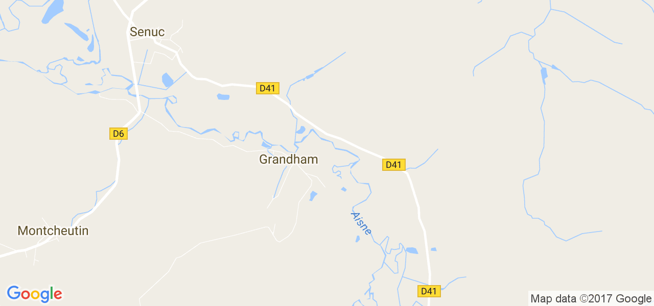 map de la ville de Grandham