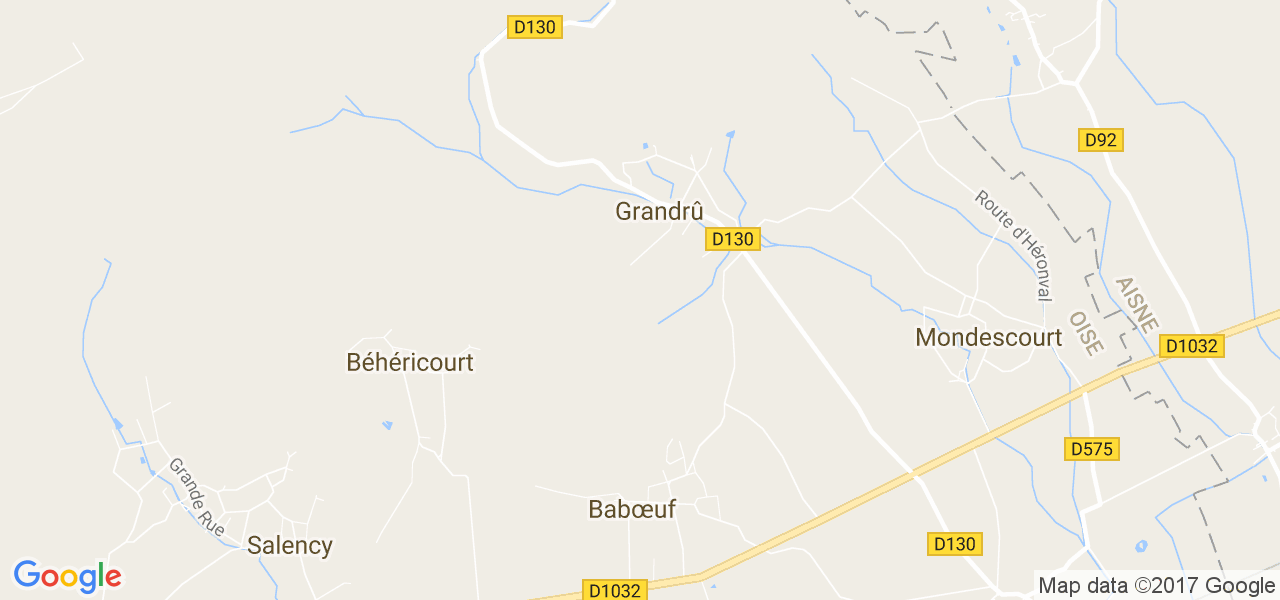 map de la ville de Grandrû