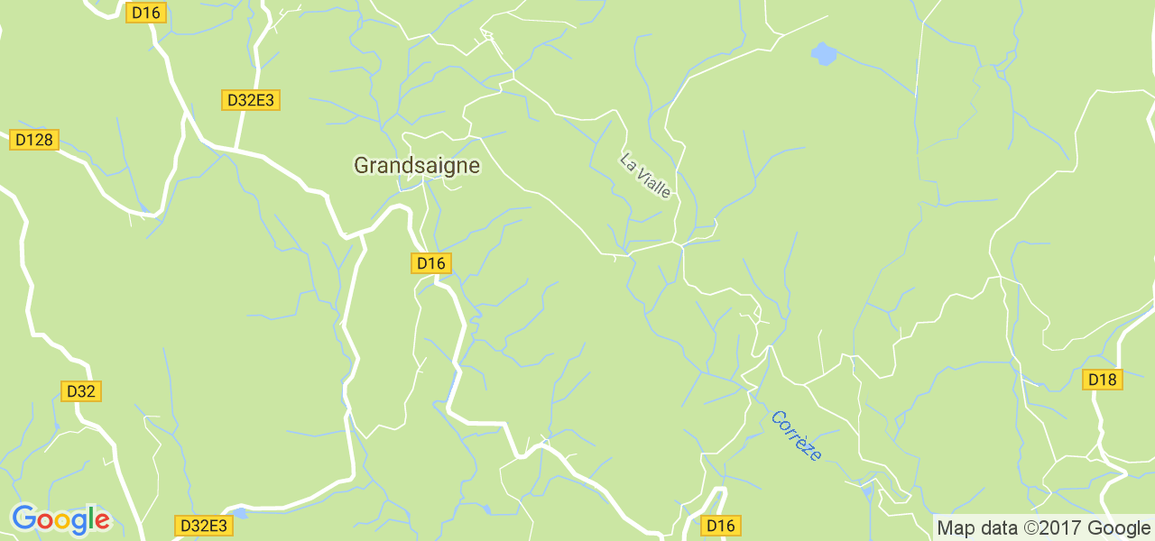 map de la ville de Grandsaigne