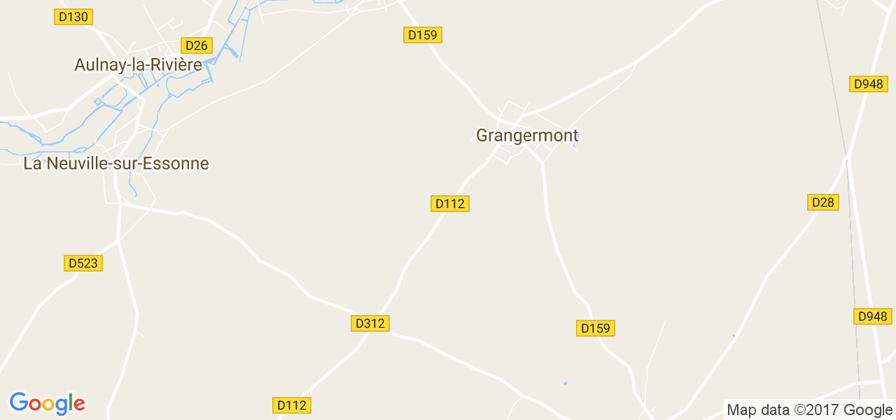 map de la ville de Grangermont