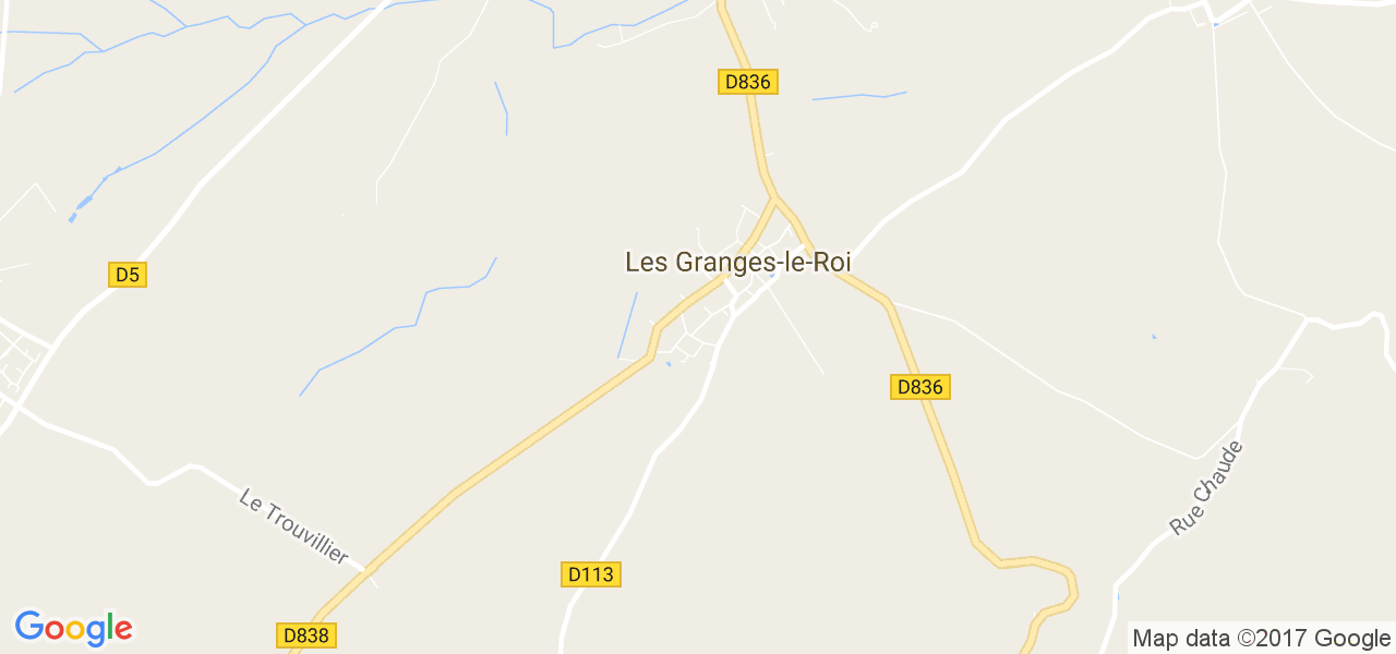 map de la ville de Granges-le-Roi