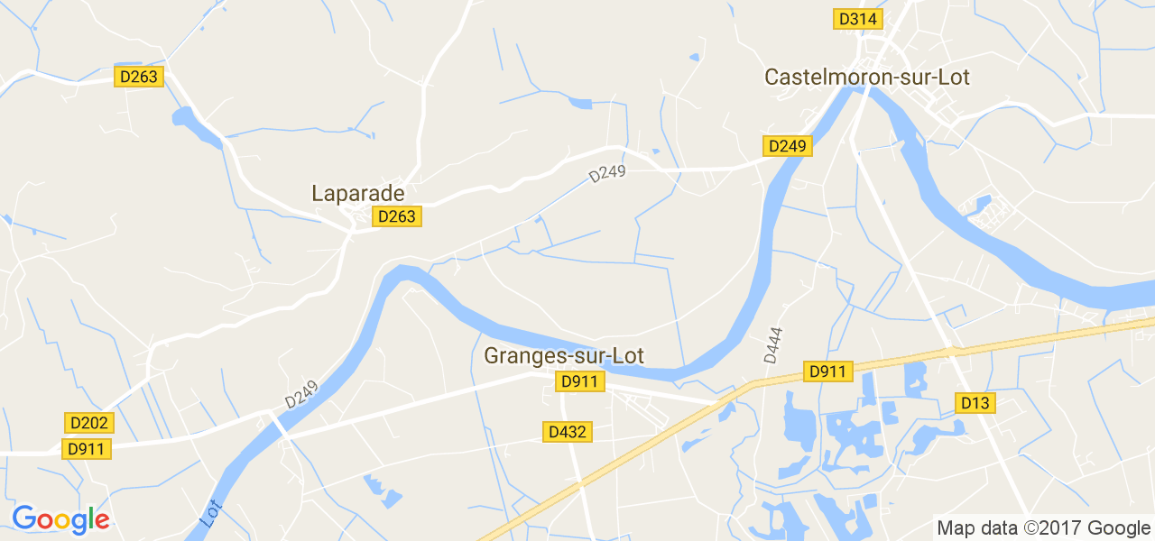 map de la ville de Granges-sur-Lot