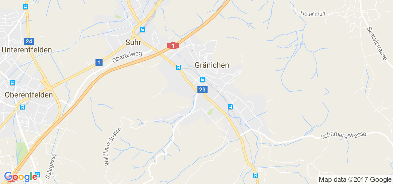 map de la ville de Gränichen