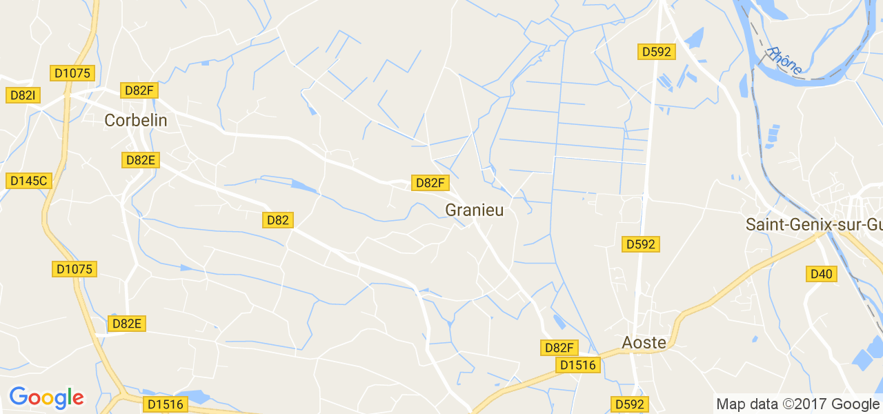 map de la ville de Granieu