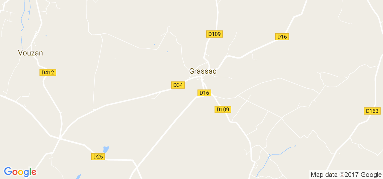 map de la ville de Grassac