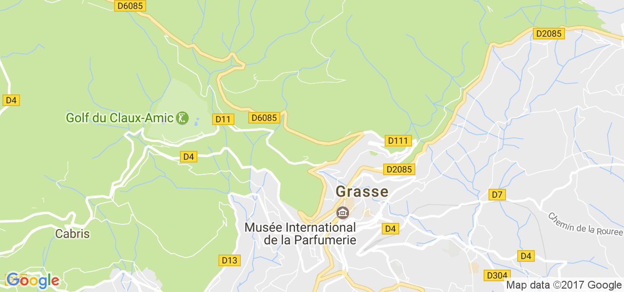 map de la ville de Grasse