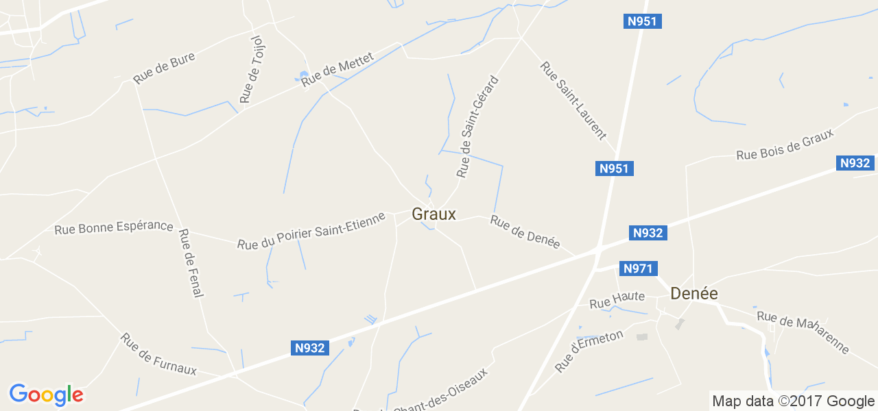 map de la ville de Graux