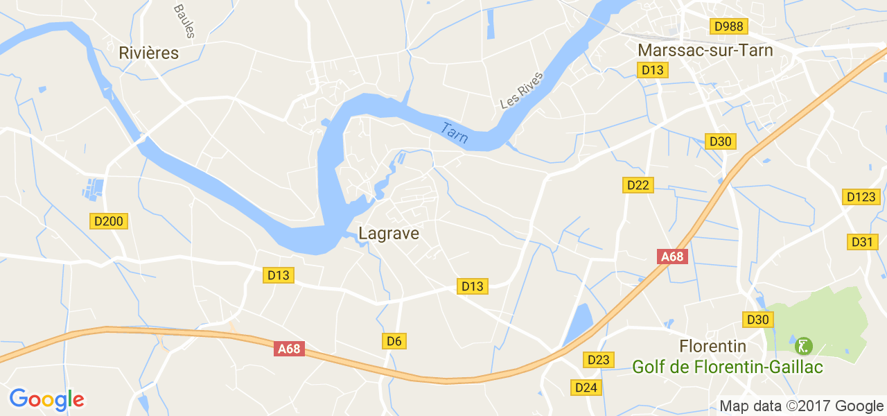 map de la ville de Grave