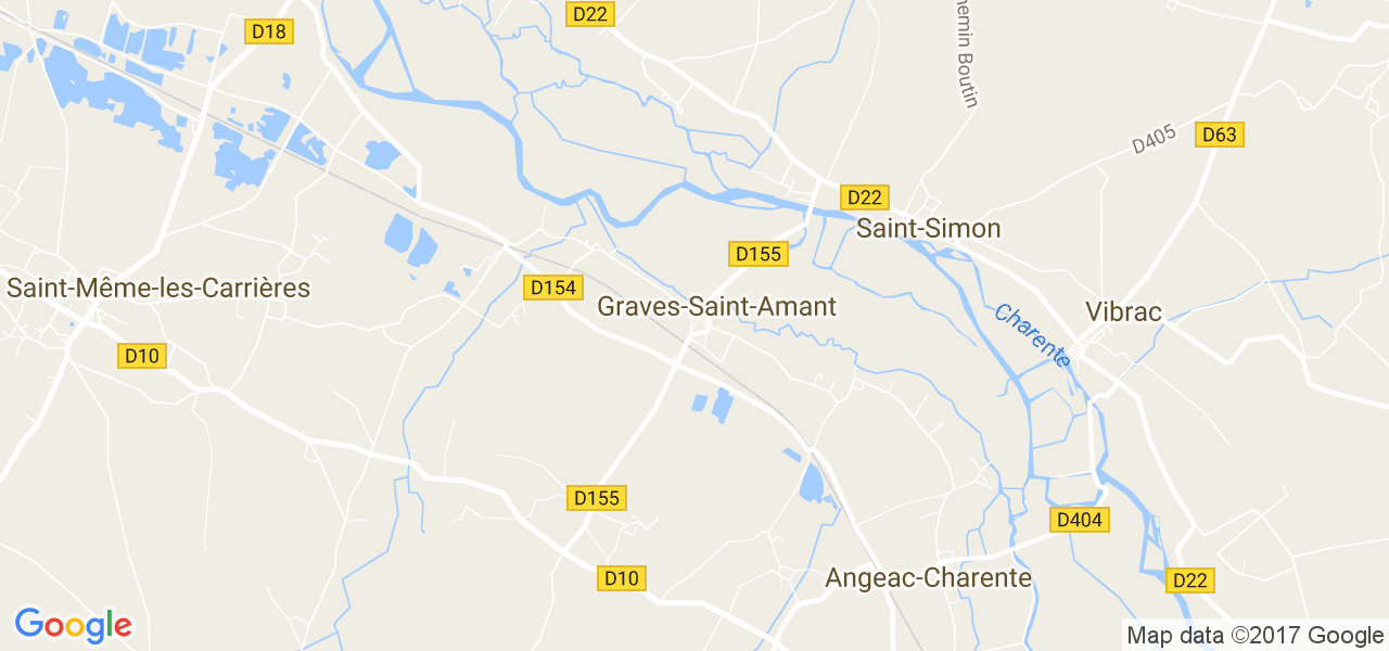 map de la ville de Graves-Saint-Amant