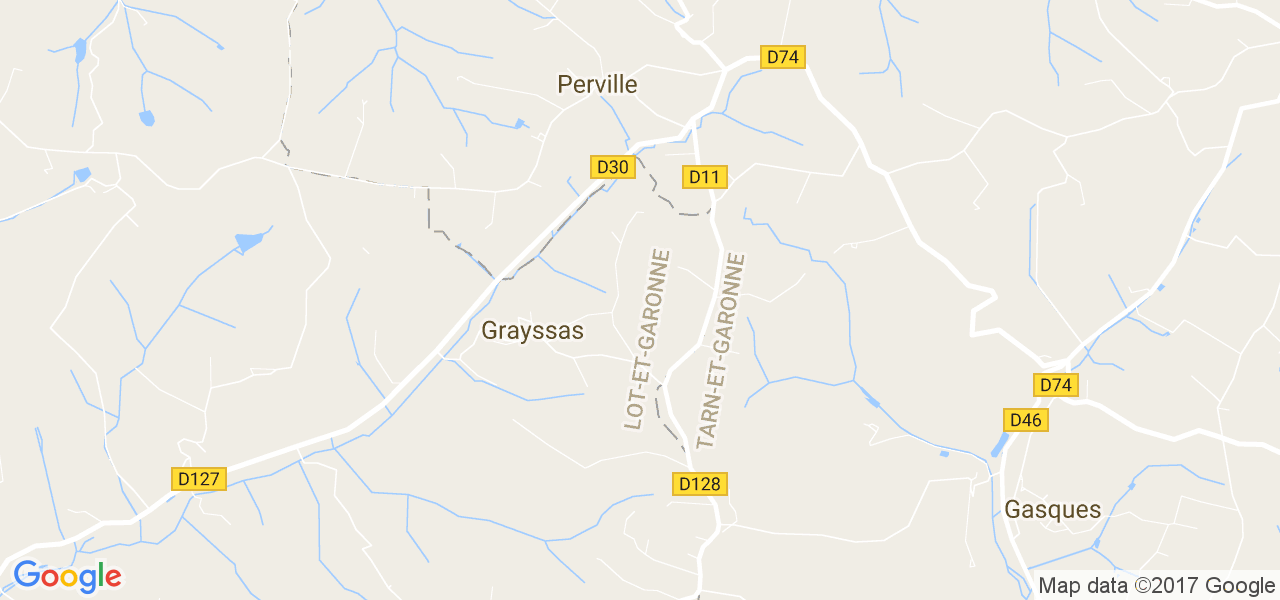 map de la ville de Grayssas