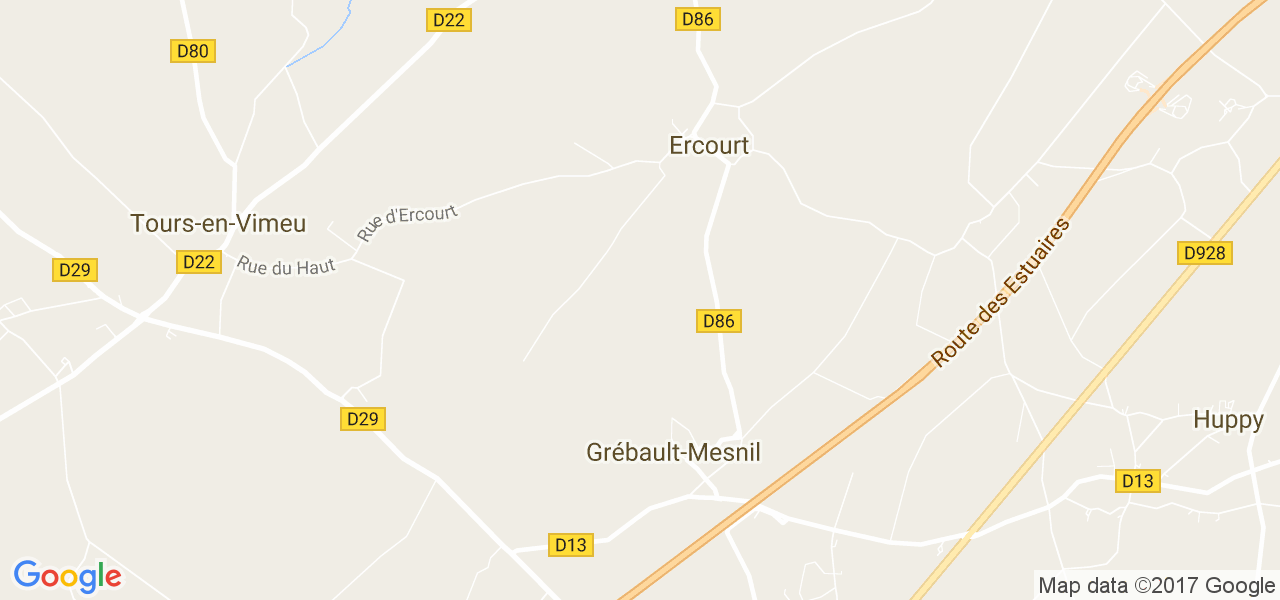 map de la ville de Grébault-Mesnil