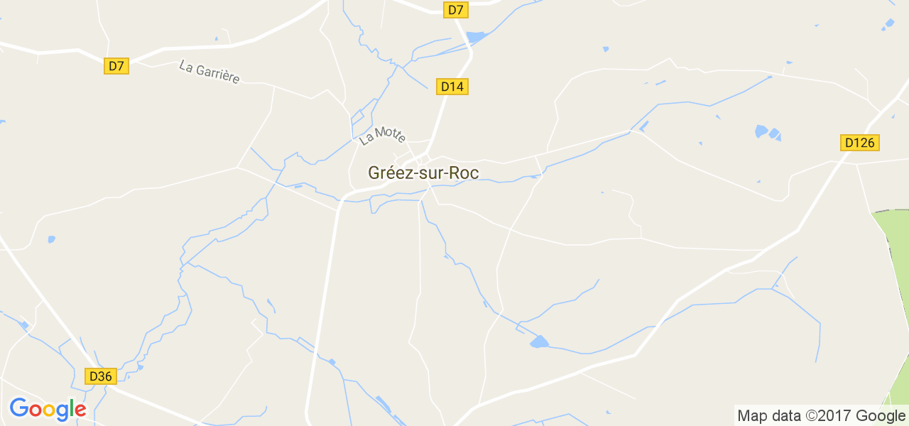 map de la ville de Gréez-sur-Roc