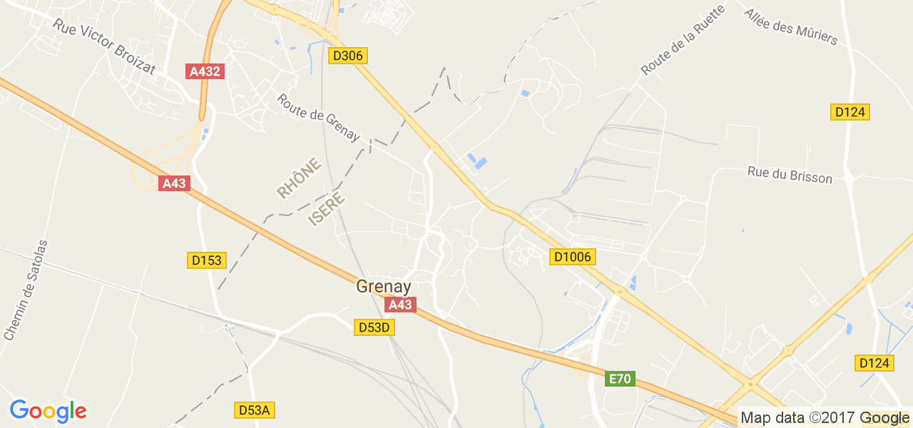 map de la ville de Grenay