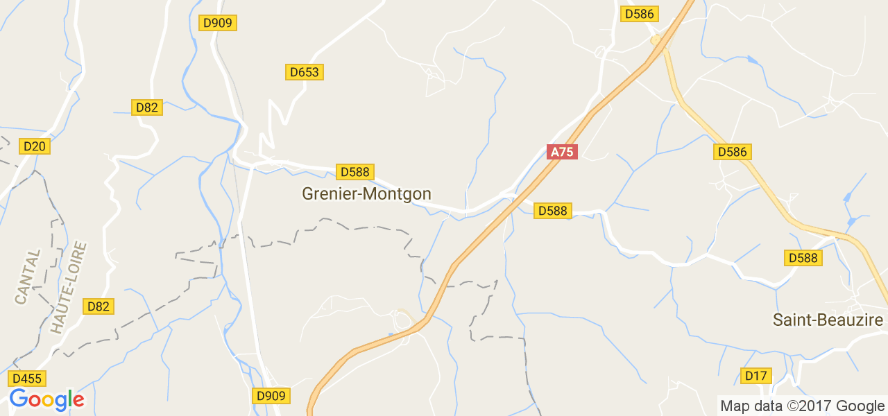 map de la ville de Grenier-Montgon