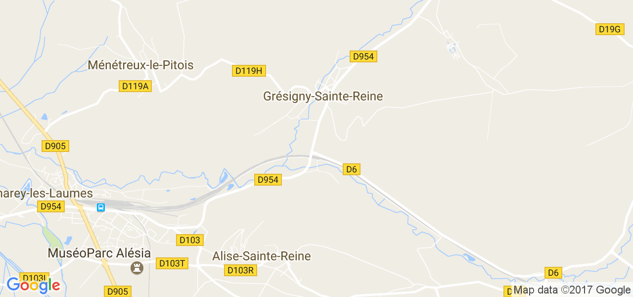 map de la ville de Grésigny-Sainte-Reine