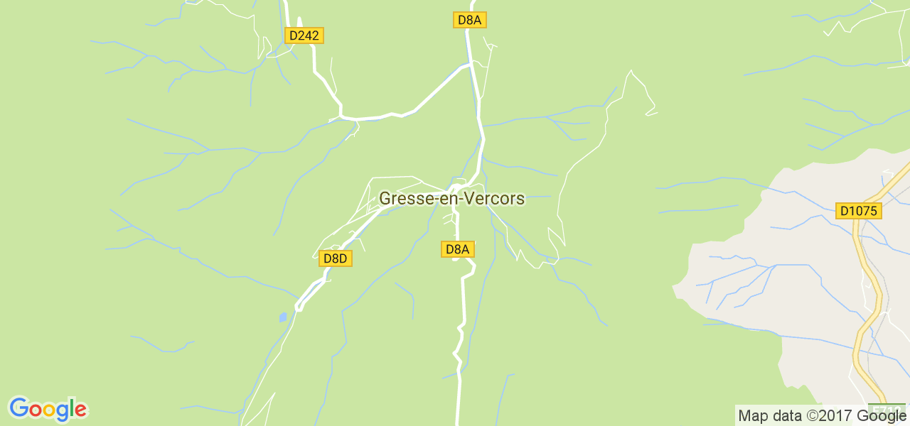 map de la ville de Gresse-en-Vercors