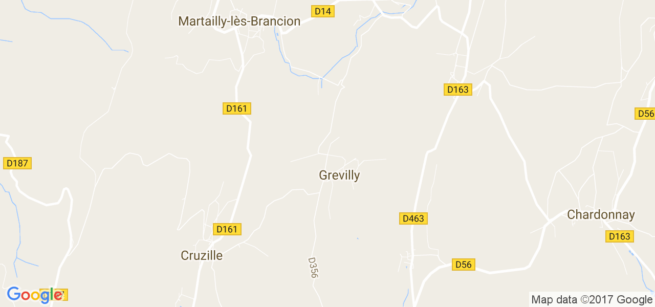 map de la ville de Grevilly