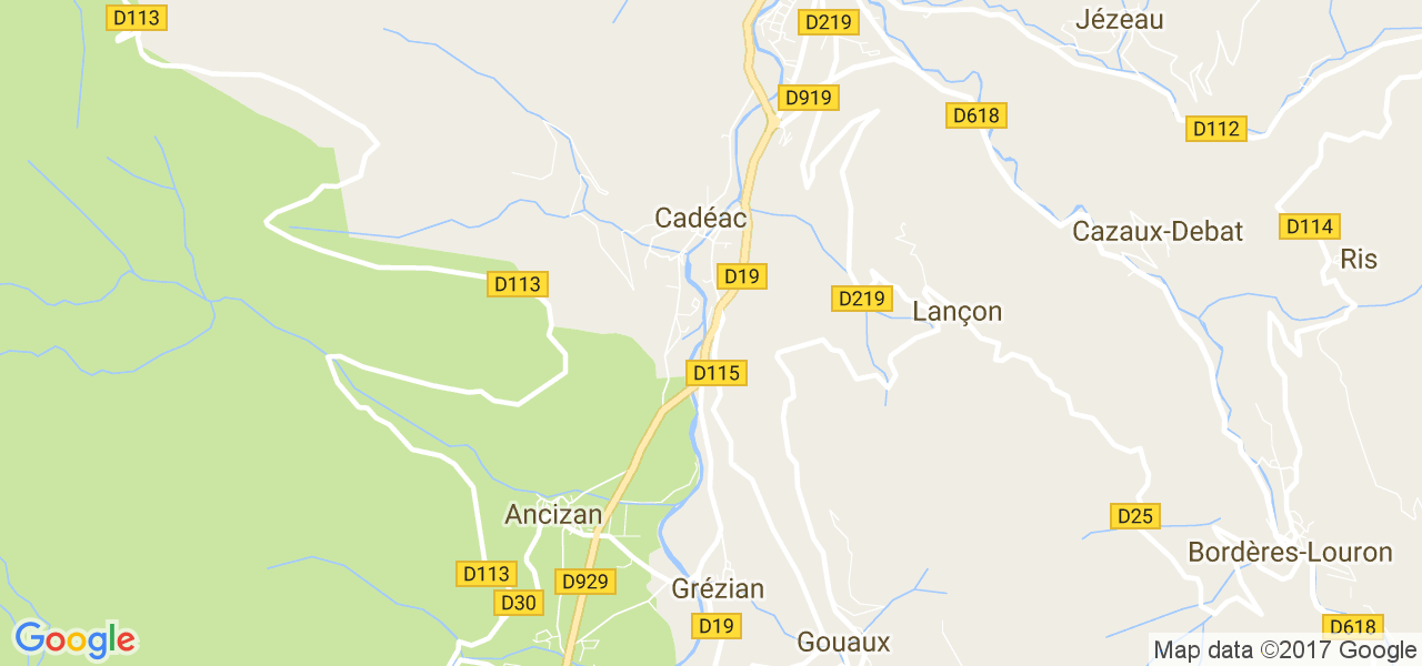 map de la ville de Grézian