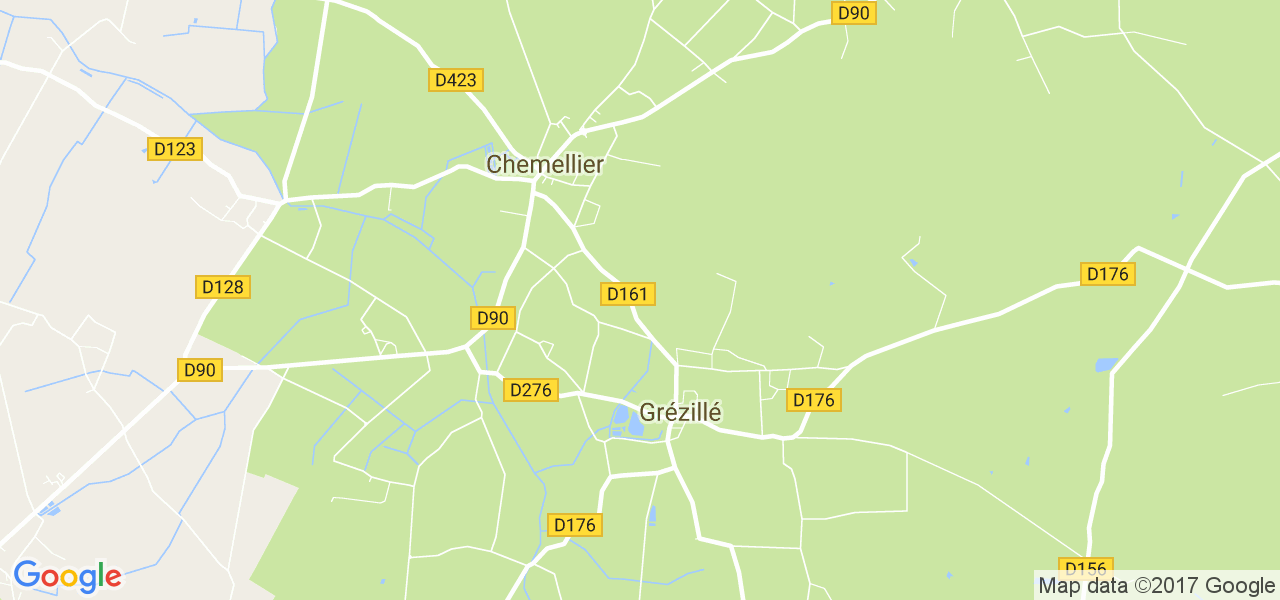 map de la ville de Grézillé