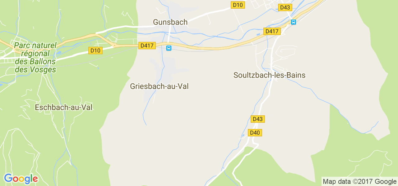 map de la ville de Griesbach-au-Val