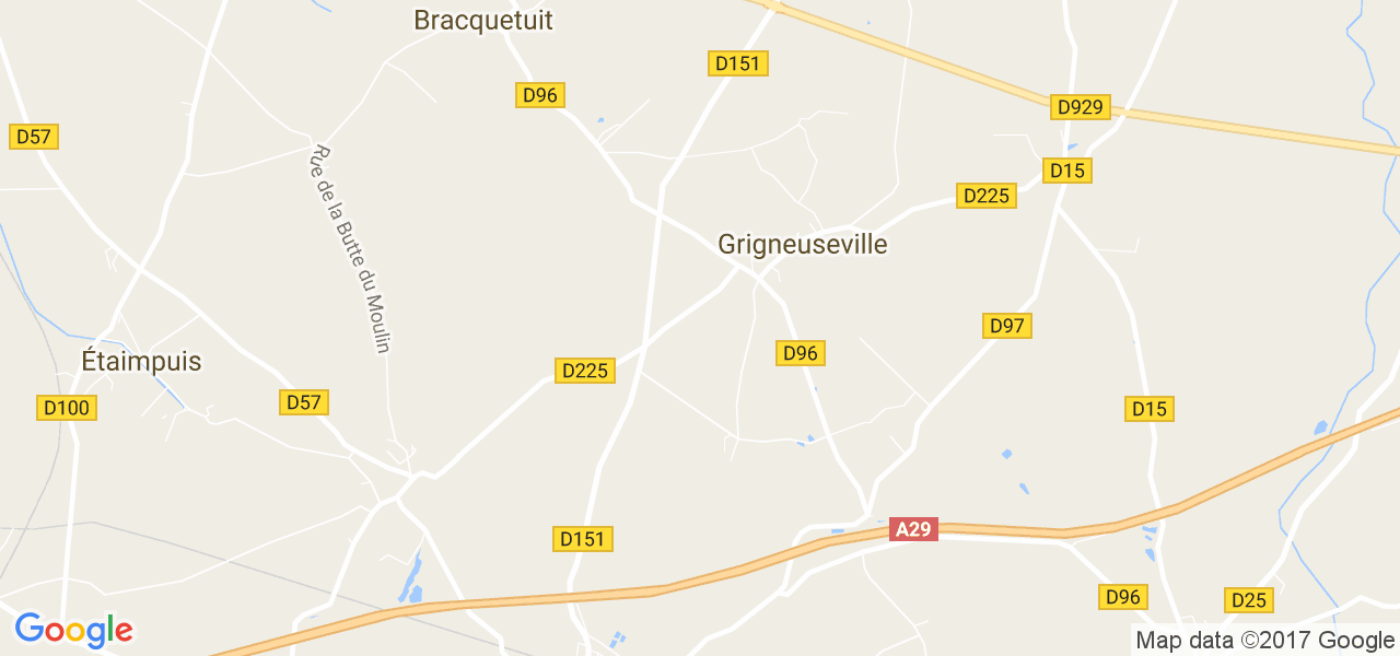 map de la ville de Grigneuseville