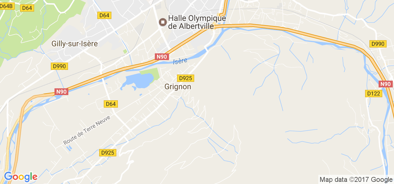 map de la ville de Grignon