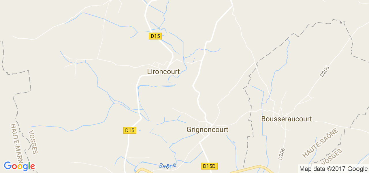 map de la ville de Grignoncourt