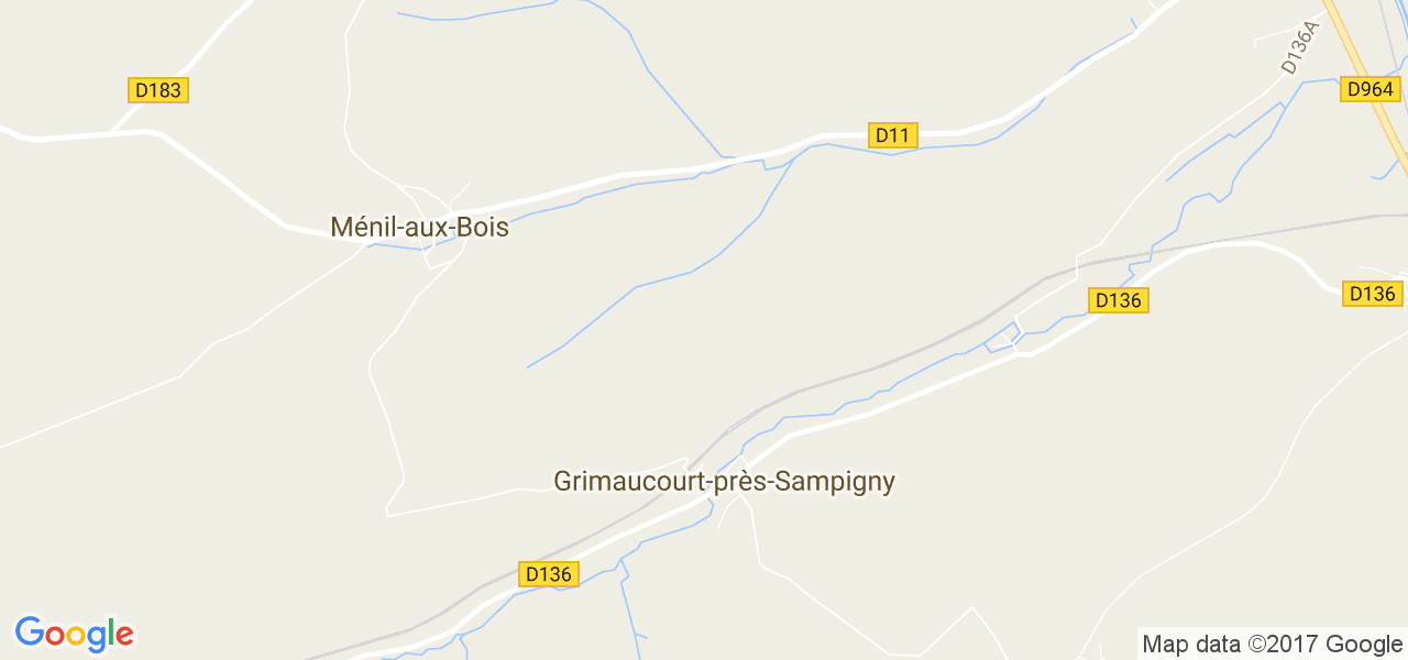 map de la ville de Grimaucourt-près-Sampigny