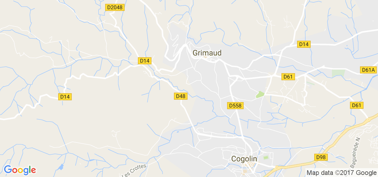 map de la ville de Grimaud