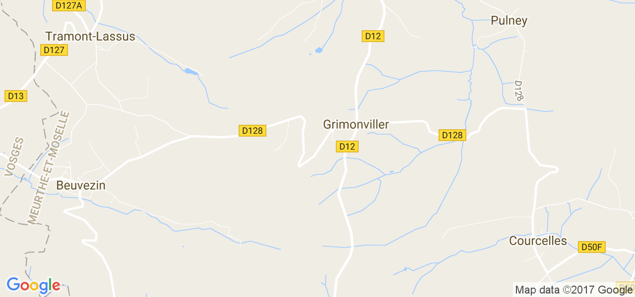 map de la ville de Grimonviller