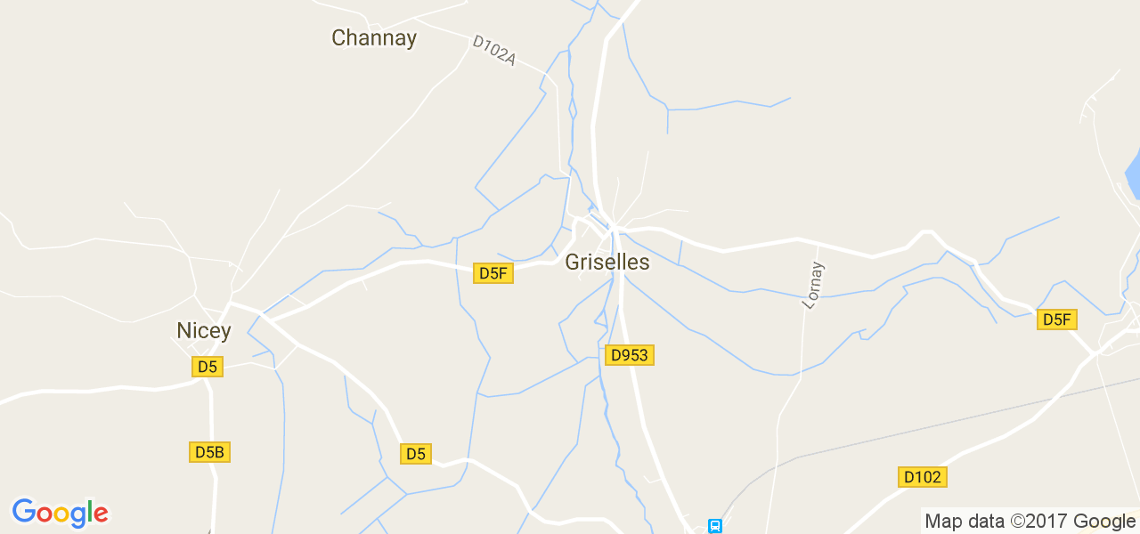 map de la ville de Griselles