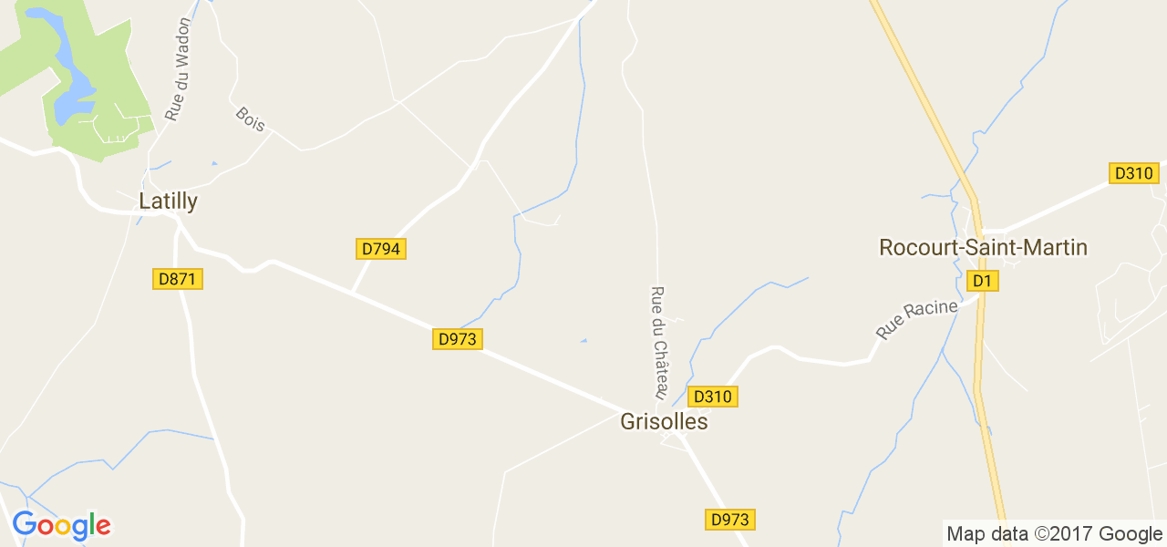 map de la ville de Grisolles