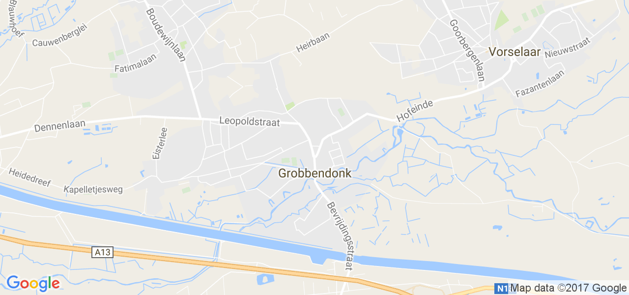 map de la ville de Grobbendonk