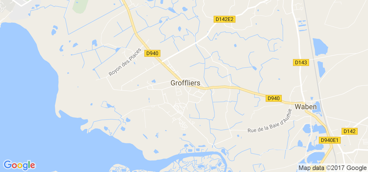 map de la ville de Groffliers