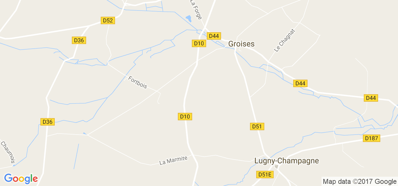 map de la ville de Groises