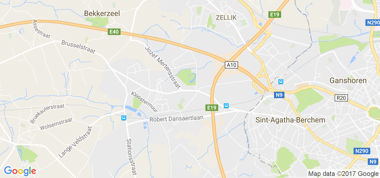 map de la ville de Groot-Bijgaarden