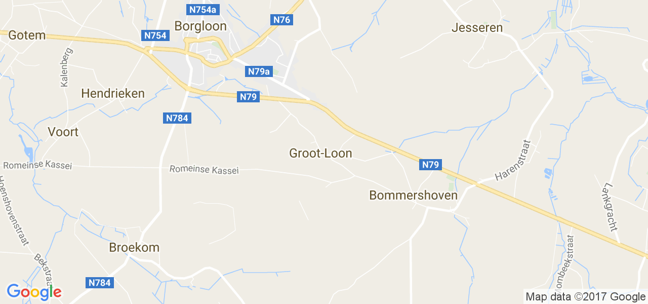 map de la ville de Groot-Loon