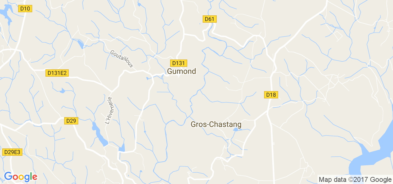 map de la ville de Gros-Chastang