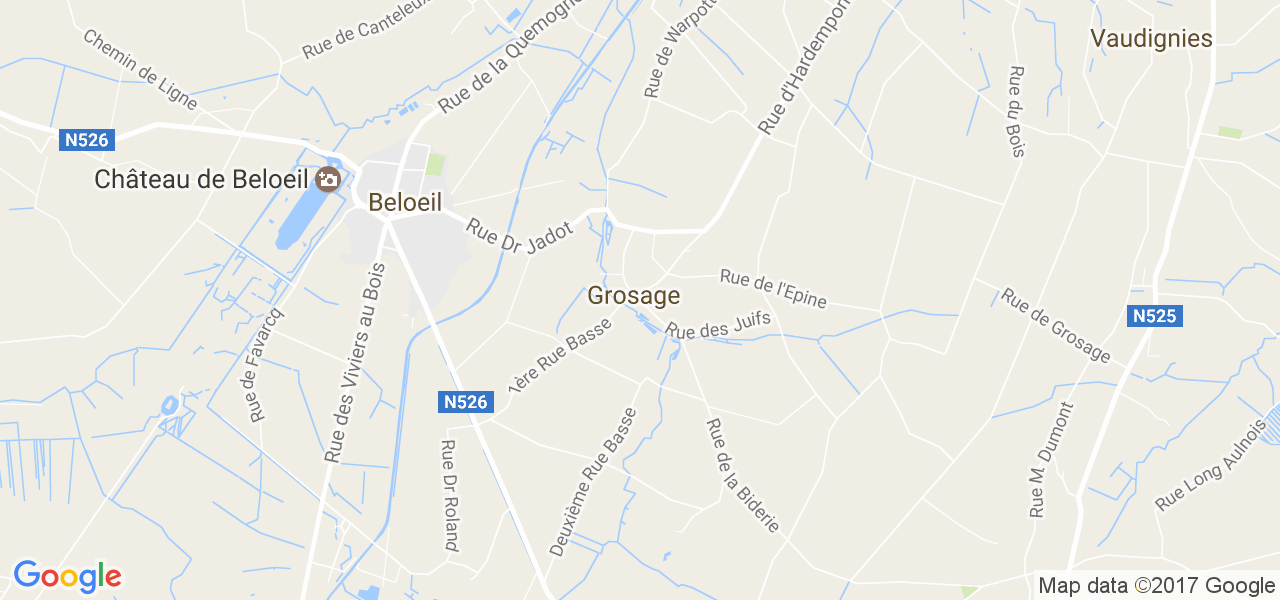 map de la ville de Grosage