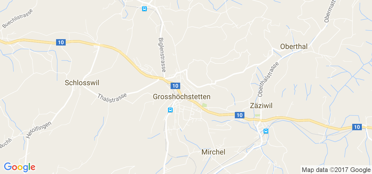 map de la ville de Grosshöchstetten