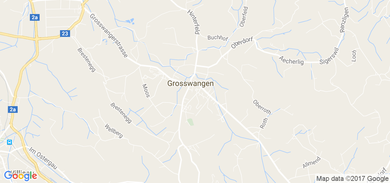 map de la ville de Grosswangen