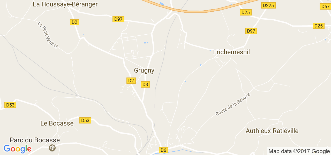 map de la ville de Grugny