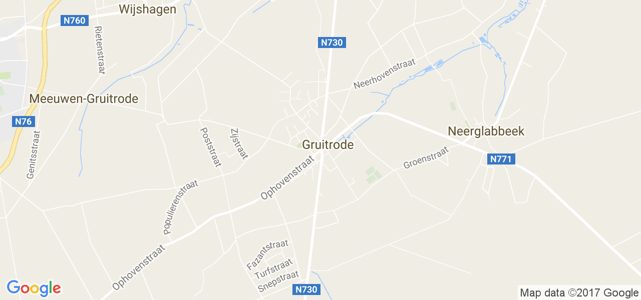 map de la ville de Gruitrode