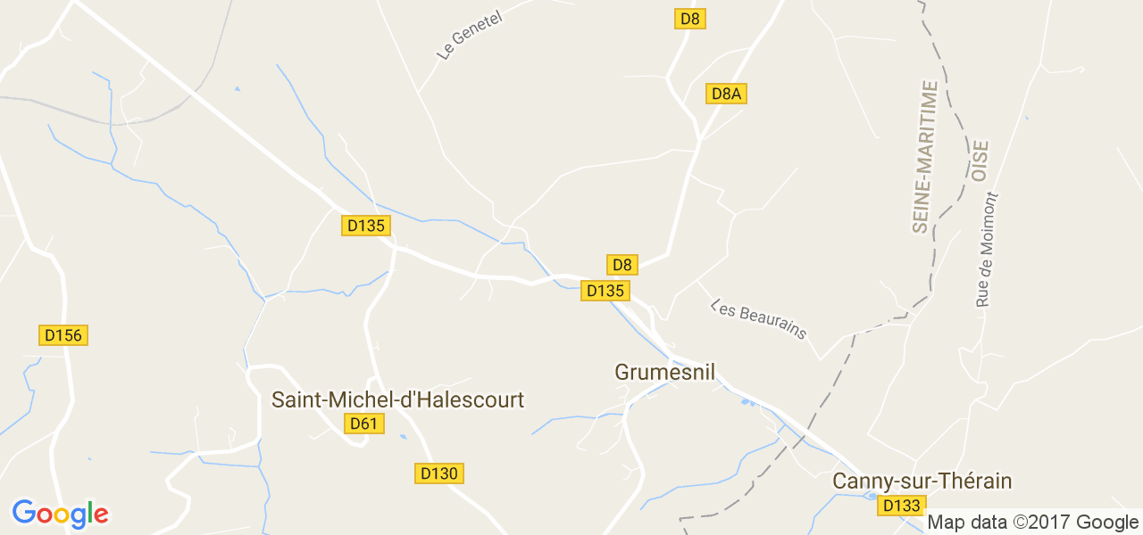 map de la ville de Grumesnil