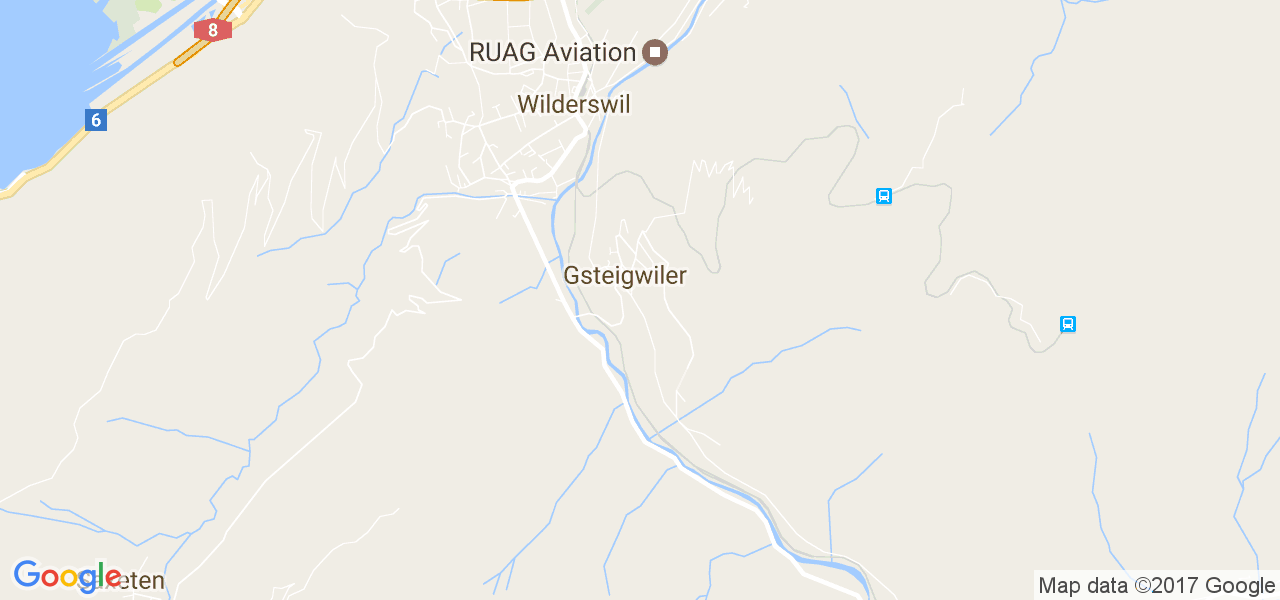 map de la ville de Gsteigwiler