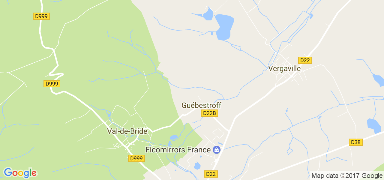 map de la ville de Guébestroff