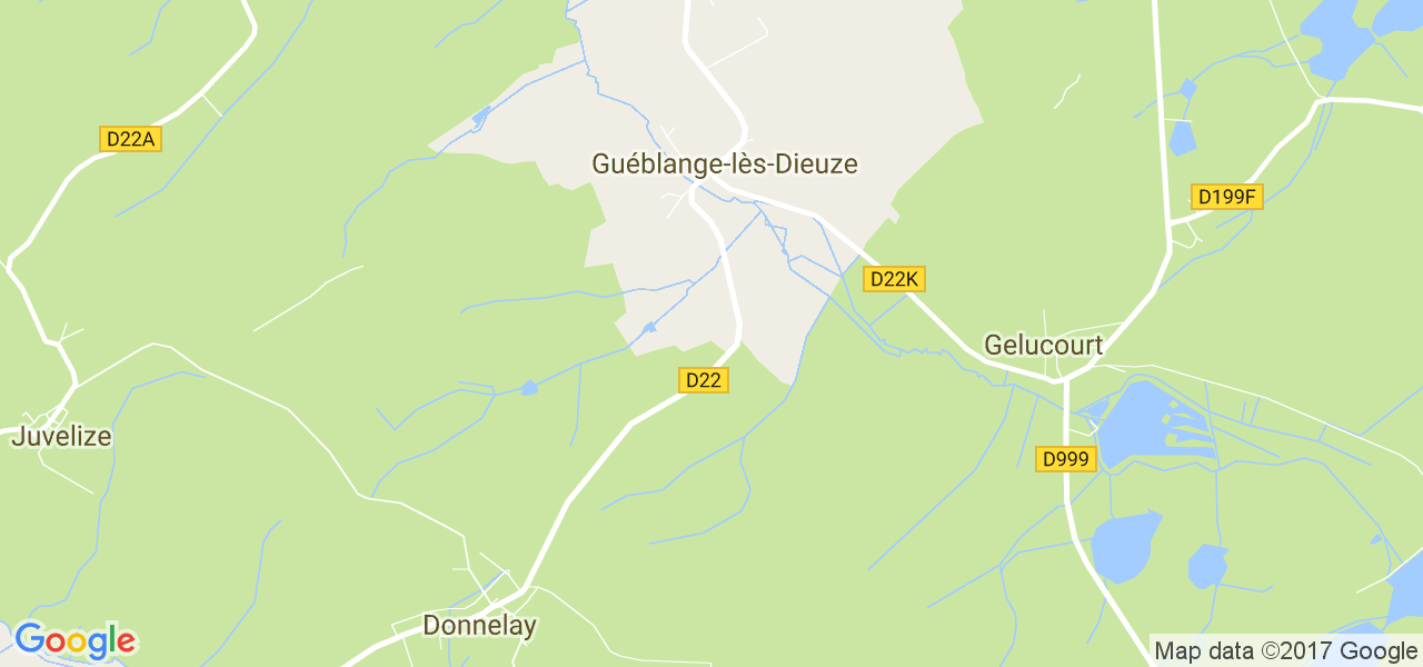 map de la ville de Guéblange-lès-Dieuze