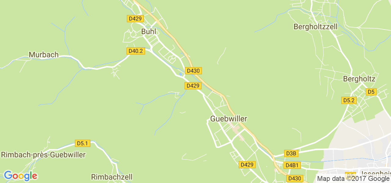 map de la ville de Guebwiller