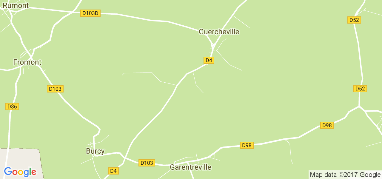 map de la ville de Guercheville