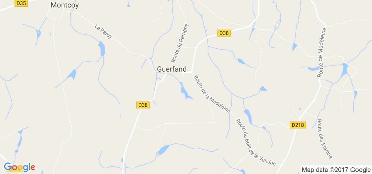 map de la ville de Guerfand